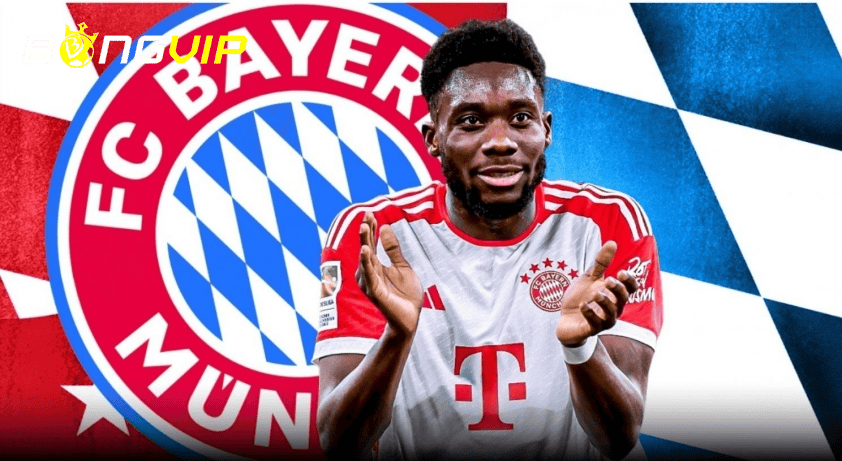 Alphonso Davies gia hạn hợp đồng với Bayern Munich.